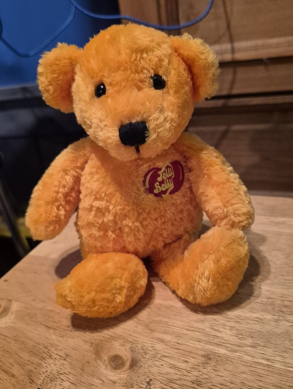 Vintage FAO Schwarz Jelly Belly Tangerine Bear Plush